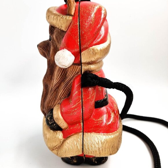 Timmy Woods Santa Dog Yorkie Limited Edition Miniaudiere Bag - Picture 5 of 10